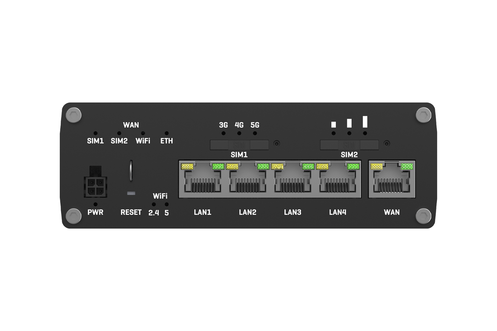 Router-ul 5G Teltonika RUTM50 cu 5 porturi Ethernet Gigabit