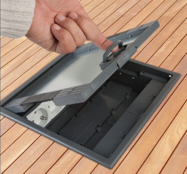 Floor box DLX Electric. Soluțiile DLX Electric pentru infrastructuri electrice